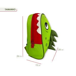 Mochila Escolar Infantil Maternal Unissex Dinossauro