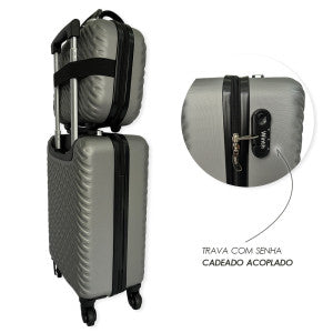 Kit De 3 Malas De Viagem Cinza