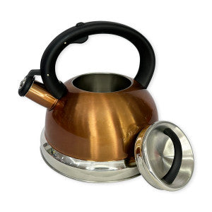 Chaleira Inox  Com Apito Crown Gold 3 Litros - Gold