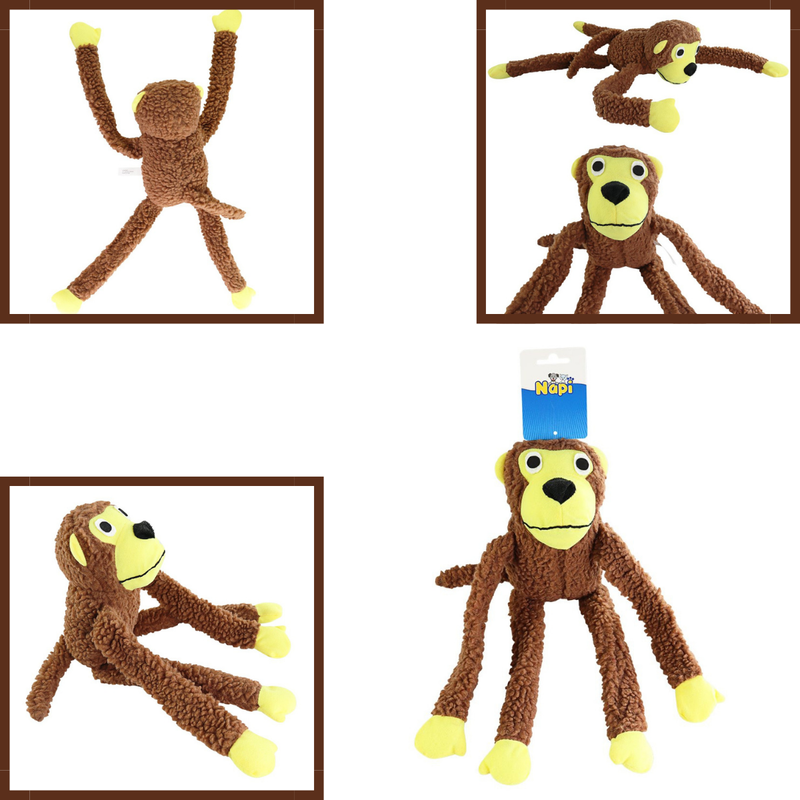 Macaco Mordedor de Brinquedo para Pet Grande