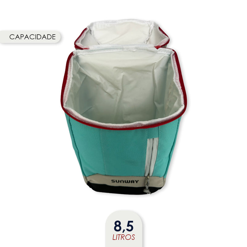 Bolsa Térmica Praia Cooler Mochila Camping 8,5 Litros