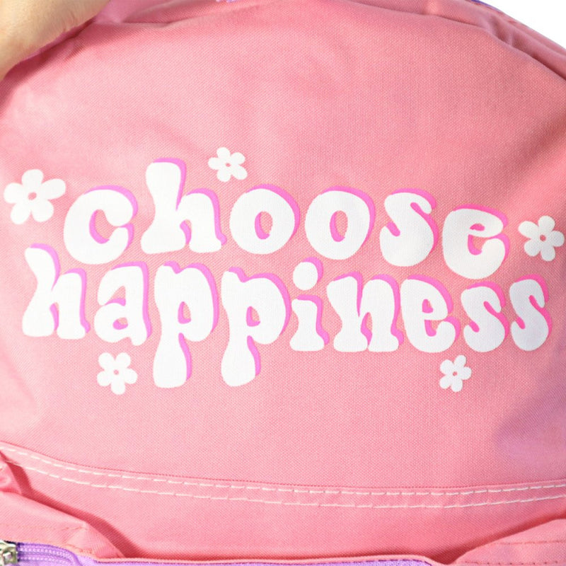 Bolsa Mochila Feminina Escolar Choose Happiness