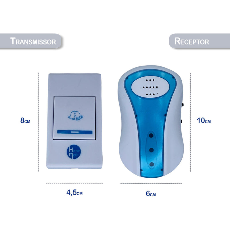 Campainha Residencial Wireless Sem Fio Resistente Água Wifi