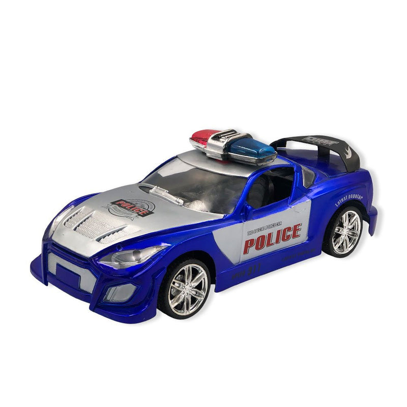 Carrinho De Polícia de Controle Remoto Azul